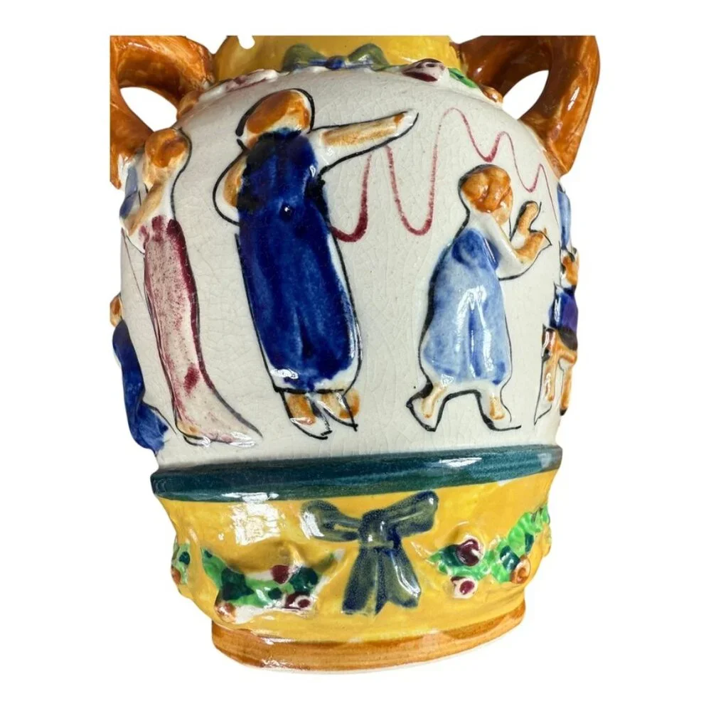 Majolica Style Ceramic‎ Vase